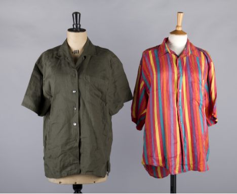 A quantity of men's shirts, including: Hugo Boss, Yves Saint Laurent, Paul Smith, Liberty, Van Heusen and others.