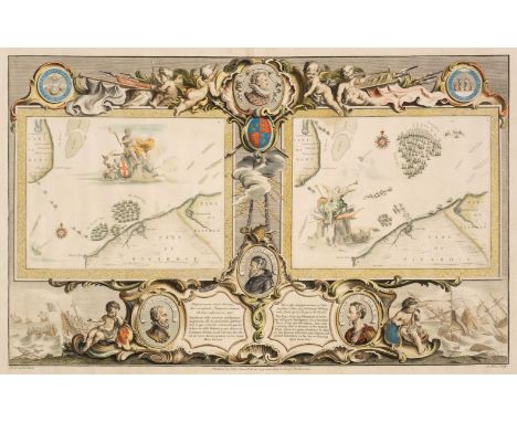 British Isles. Pine (John), Sea Chart, originally published in 'The Tapestry Hangings of the House of Lords, Representing the