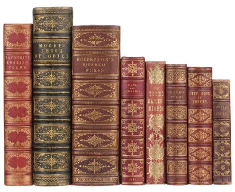 Bindings. Favourite English Poems of the two last centuries unabridged, London: Sampson Low, Son &amp; Co., 1859, numerous wo