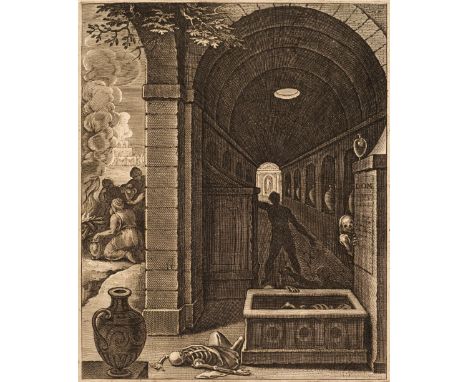 Vaenius (Otto).  Quinti Horatii Flacci Emblemata, 2nd edition, Antwerp: Philip Lisaert, 1612, title with engraved portrait vi