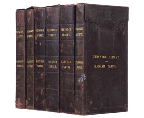 Ordnance Survey (Publisher). Farnham Parish, 25 inches to a mile, 1871, lithographic maps with contemporary outline colouring