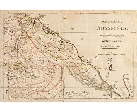Salt (Henry). A Voyage to Abyssinia, and Travels into the Interior of that Country, 1st US edition, Philadelphia: M. Carey, 1