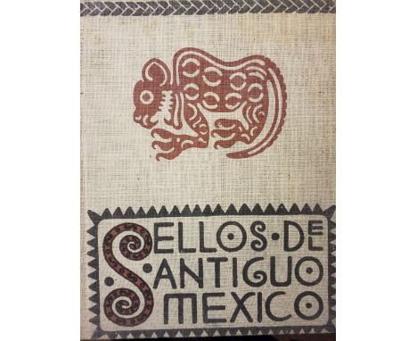 Enciso (Jorge). Sellos del Antiguo Mexico, 1st edition, Mexico: published by the author, 1947, numerous monochrome figures, s