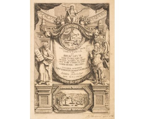 Adrichem (Christiaan van). Theatrum Terrae Sanctae et biblicarum cum tabulis geographicis aere expressis, Cologne: Jodocum He