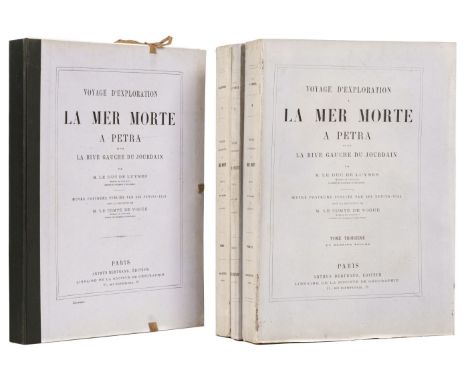 Luynes (Honoré Théodore Paul Joseph d'Albert duc de). Voyage d'exploration à la mer Morte, à Petra, et sur la rive gauche du 