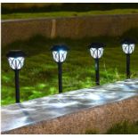 Outdoor Solar Landscape Lights – Warm/Cool White, Auto On/Off, No Wiring Required 8 Pack