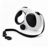 5M (16FT) Retractable and Trimmable Dog Leash With Poop Bag Attachment