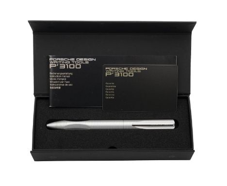 Porsche Design 'Writing Tools P3120' ballpoint pen by Faber Castell in fitted box and cardboard sleeve.