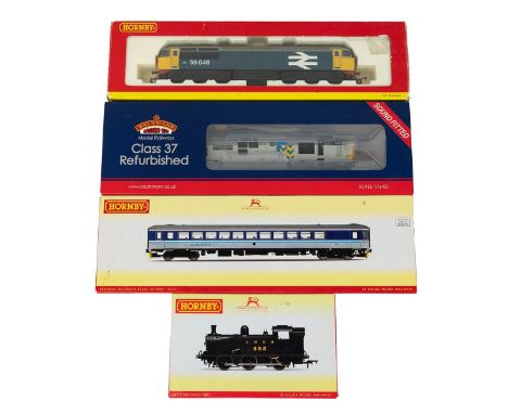 Bachmann &amp; Hornby Boxed Model Railway 00 gauge. Includes: Bachmann Class 37 Refurbished 'Sir Murray Morrison' , Sound Fit