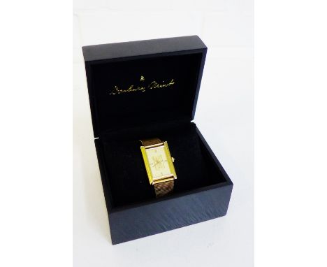 Liverpool Football Club Gents gold plated wristwatch, the back inscribed 'with 9 carat gold ingot' 