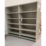 (7) Sections of Steel Shelving