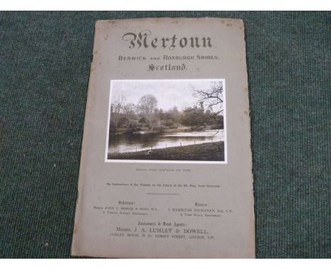 Mertoun Estate.&nbsp;&nbsp;Folio sale brochure for this 6,550 acre estate (Trustees of the late Lord Polwarth). Illus. Orig. 