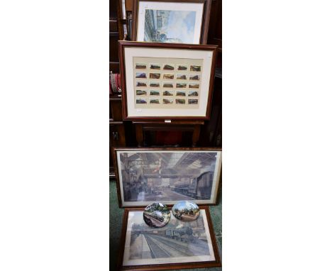 Railway Interest - Colin Wright, On Time Through Duffield, The Devonian, signed print, limited edition, 92/750, 33cm x 49cm; 
