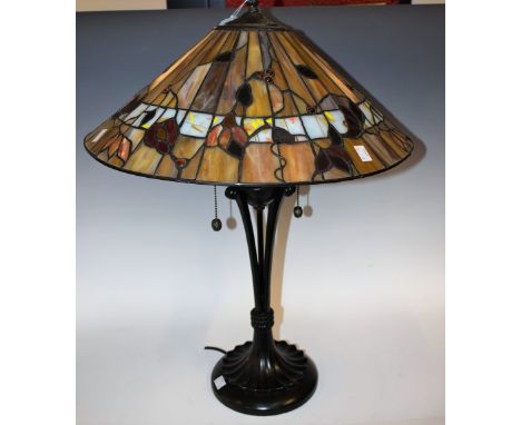 A Tiffany style table lamp, approximately 63cm high