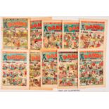 Dandy (1941-49) 170 [pr], 239, 293, 294, 302, 317, 318, 321, 324, 332, 336, 377, 411 [gd/vg] (12).