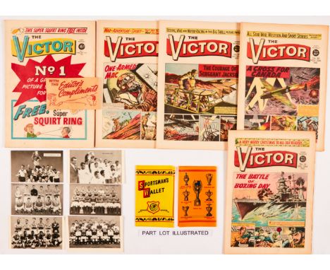 Victor (1961) 1-45. Complete year with all free gifts. Starring I Flew with Braddock, Braddock V.C, Wonder Man, Norman Wisdom