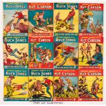 Cowboy Comics (1951) 31-50. Starring Buck Jones and Kit Carson. Bright covers with some rust spots