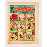 Dandy No 24 (1938). Bright cover with tears to RH margin overhang, cream pages [vg]