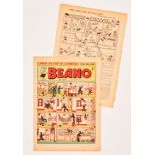Beano 452 (1951) 1st Dennis the Menace [vg-]. No Reserve