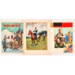 17th Lancers 'Review Order 1853' painting painted and signed by Eric Parker. 13 x 11 ins with two