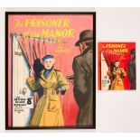 Sexton Blake/The Prisoner of the Manor original cover artwork by Eric Parker for Sexton Blake