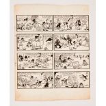 Our Gang original artwork by Dudley Watkins from The Dandy (late 1930s). From the Bob Monkhouse