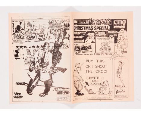 Viz No 1. With free gift red Ice Cream (Dec 1979). One of 150 issues from the first print run. Introducing Fat Sod, The Reven