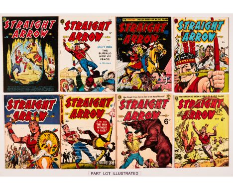 Straight Arrow (1952-53 Cartoon Art Prod.) 1-25, 27-31. No 27 with cover art and Dan Brand and Tipi story by Frank Frazetta. 