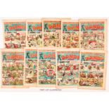 Dandy (1943) 231-256 Xmas. Near complete year of propaganda war issues, missing No 253. Including
