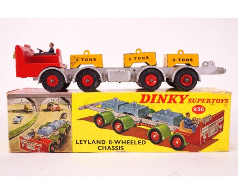 A boxed Dinky Leyland 8 wheeled chassis