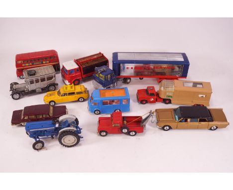 A quantity of playworn Matchbox and Dinky vehicles