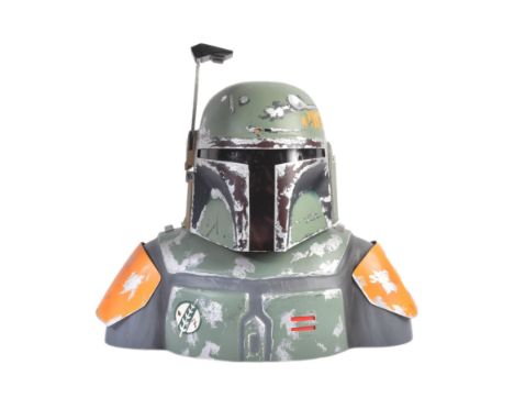 Estate of Jeremy Bulloch - Star Wars - Boba Fett - Bulloch's personally owned 1/1 scale life size Boba Fett helmet and bust m