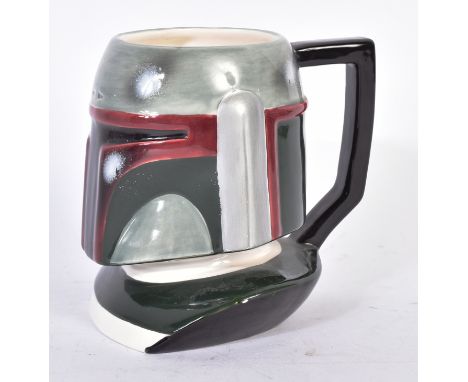 Estate of Jeremy Bulloch - Star Wars - Bulloch's personally owned vintage 1995 Applause Inc made ceramic Boba Fett mug. As di