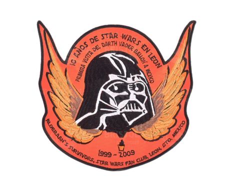 Estate of Jeremy Bulloch - Star Wars - Bulloch's personally owned large Mexican Star Wars Fan Club cloth patch. Orange, with 