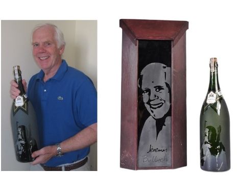 Estate of Jeremy Bulloch - Star Wars - a fan-presented Jeroboam (double-Magnum) of Dorato Bianco wine. Professionally etched 