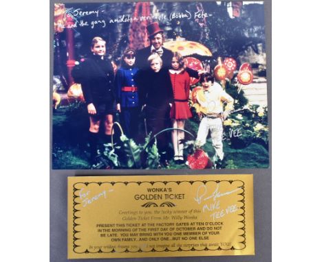 Estate of Jeremy Bulloch - Willy Wonka &amp; The Chocolate Factory - Paris Themmen (Mike Teevee) - two autographed items from
