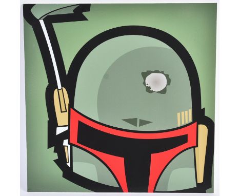 Estate of Jeremy Bulloch - Star Wars - Artwork - Headsupstudios / Jay Grant (Artist) - vinyl on board artwork of a stylised B