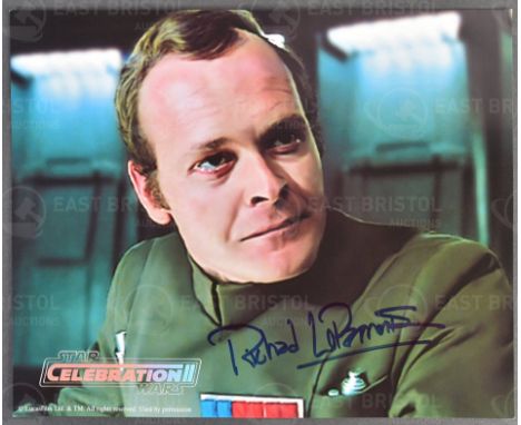 Estate of Jeremy Bulloch - Star Wars - Celebration II - Richard LeParmentier (1946-2013 - Admiral Motti) - autographed offici
