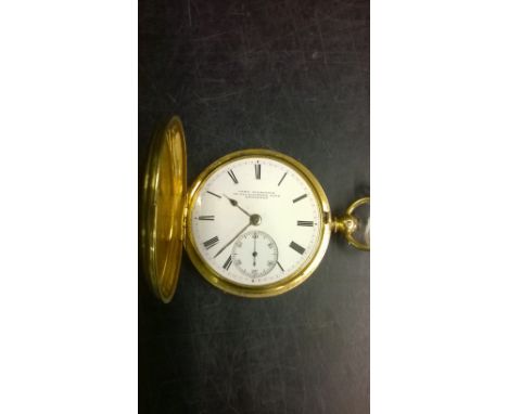 18ct gold Hunter pocket watch by John Wilkinson 