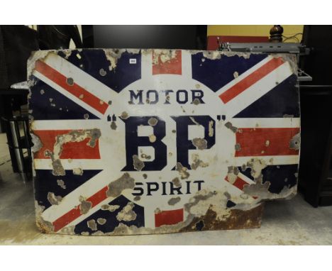 Large enamel sign - BP Motor Spirit 