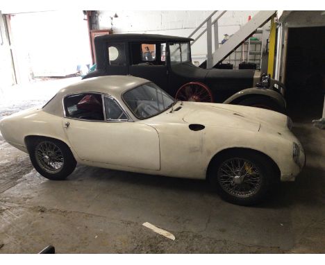 A real barn find ! A 1962 Lotus Elite Super 95 for restoration. A two door coupe with front engine and rear wheel drive. Foun
