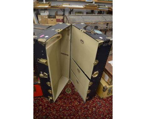 Wardrobe trunk.