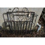 Two wrought iron gates.