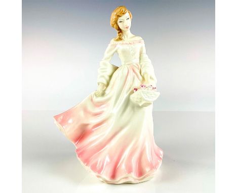 Prototype cream and pink colorway variation HN3725. Royal Doulton backstamp.This item has no reserve. Issued: c. 1928Dimensio