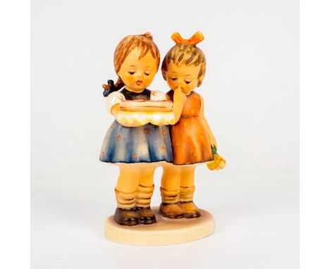 Porcelain hand painted in matte finish. Goebel backstamp. Impressed M. I. Hummel to base. Dimensions: 3"L x 3"W x 5"HManufact