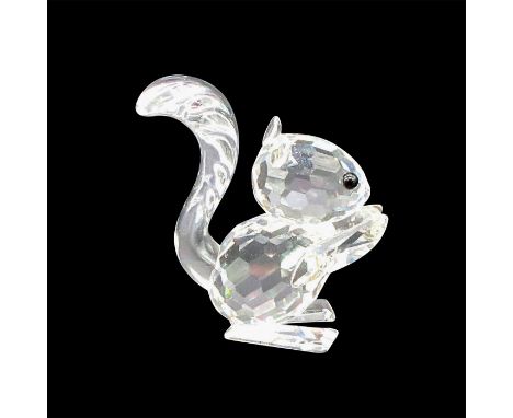 Crystal squirrel was part of the Woodland Friends collection. The squirrel is made from clear crystal and has black eyes. Swa
