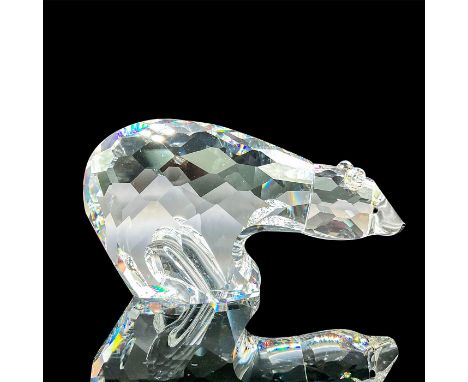 This Swarovski crystal polar bear was part of the Kingdom of Ice and Snow,  collection. The polar bear is made from clear cry