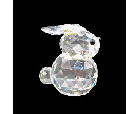 This retired Swarovski crystal mini rabbit is made from clear crystal and has black eyes. This mini rabbit was also one of th