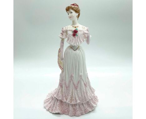 Limited edition fine bone china that is part of La Belle Epoque collection. Depicts a beautiful gal in a pink and white flora