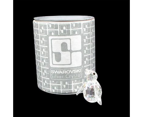 Crystal mini penguin was part of the Kingdom of Ice and Snow theme group. Lead clear crystal with jet crystal eyes. Swarovski